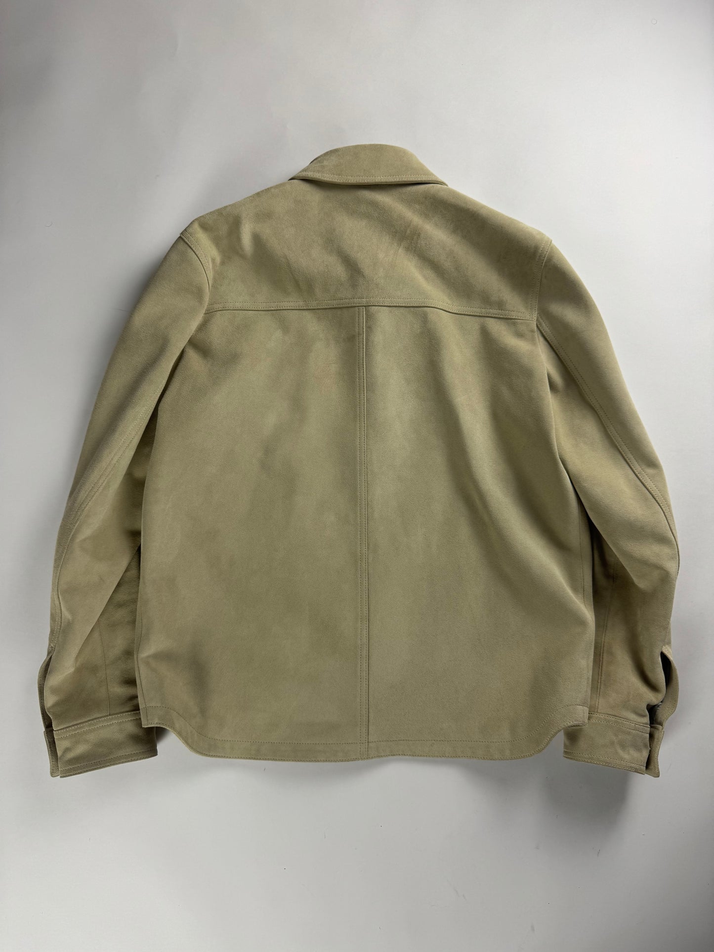 Dior Beige Suede Leather Overshirt Jacket SS 2020 - L
