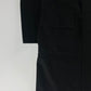 Gucci Black Wool Leather Belt Collar Long Coat FW 2000 - M