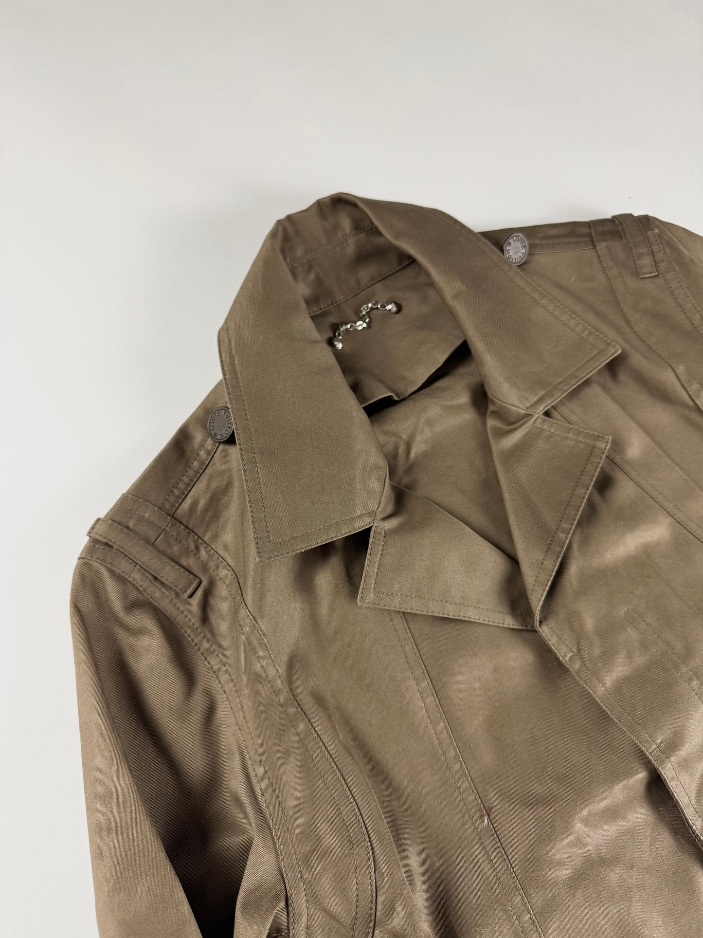 Louis Vuitton Sample Safari Perfecto Exotic Ostrich Leather Jacket SS 2017 - M