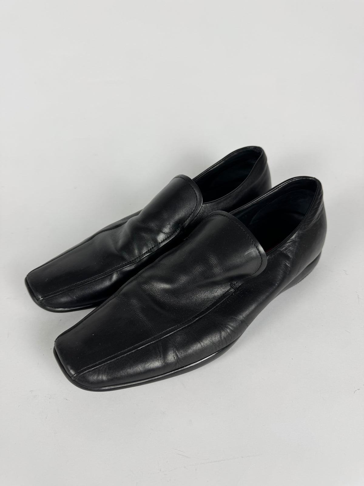 Prada Leather Square Toe Loafers FW 1999 - 45 EU