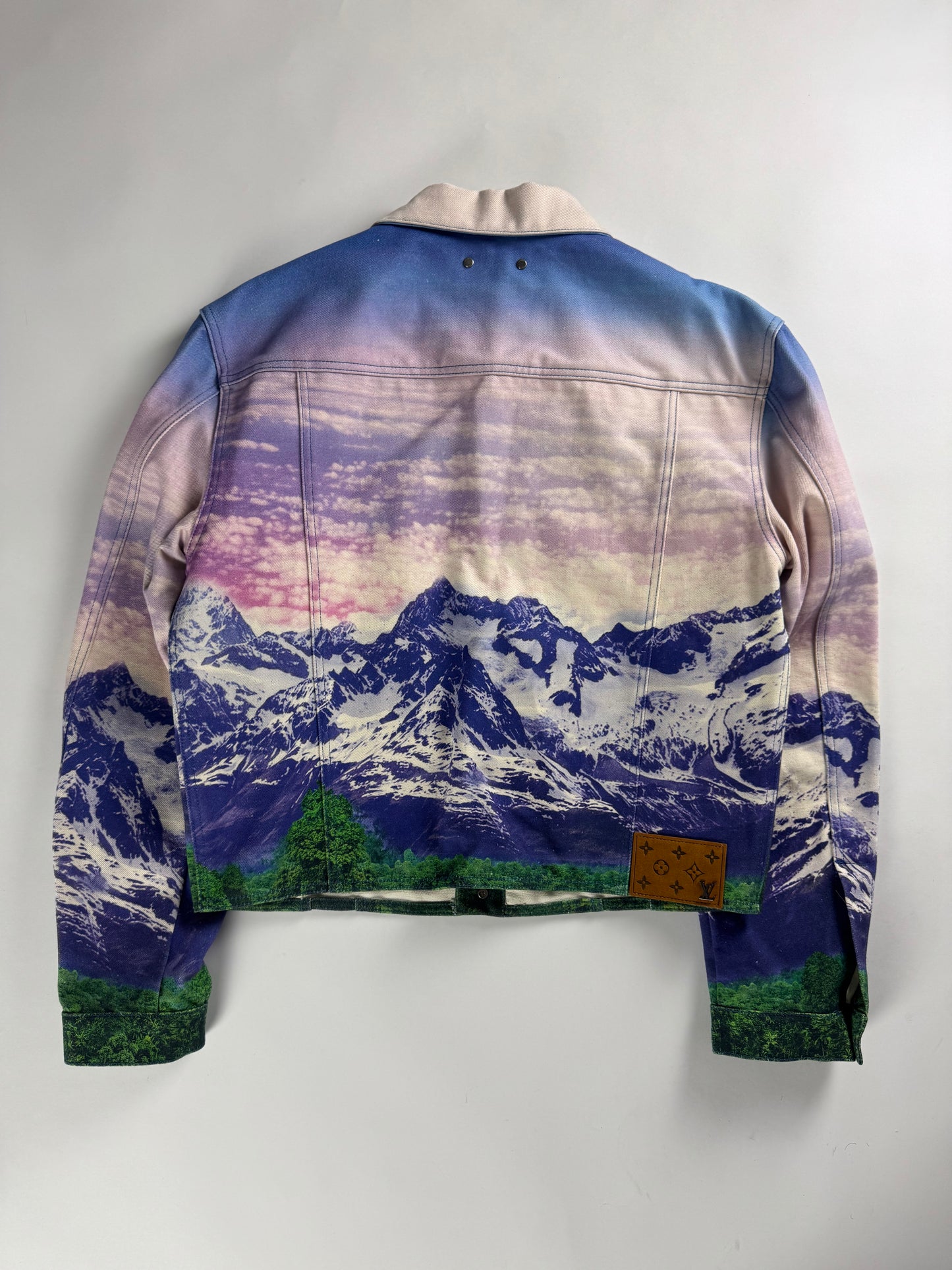 Louis Vuitton Virgil Abloh Landscape Denim Trucker Jacket SS 2022 - M