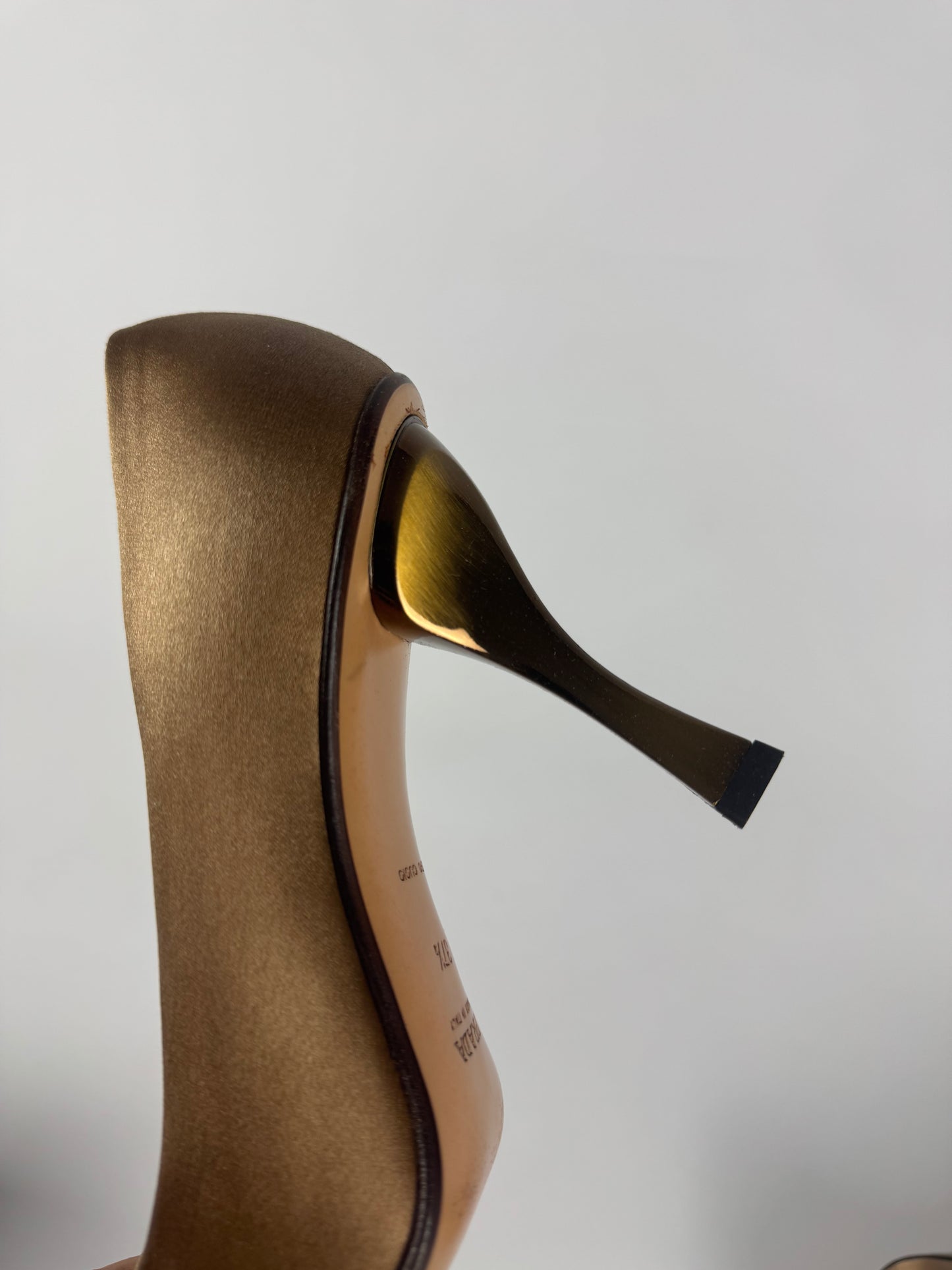 Prada Milano Patina Pump Golden Shaded Heels 1990s - 37,5 IT/38,5 EU
