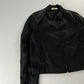 Prada Monochrome Midnight Minimalist Double Zip Jacket 2000s - L