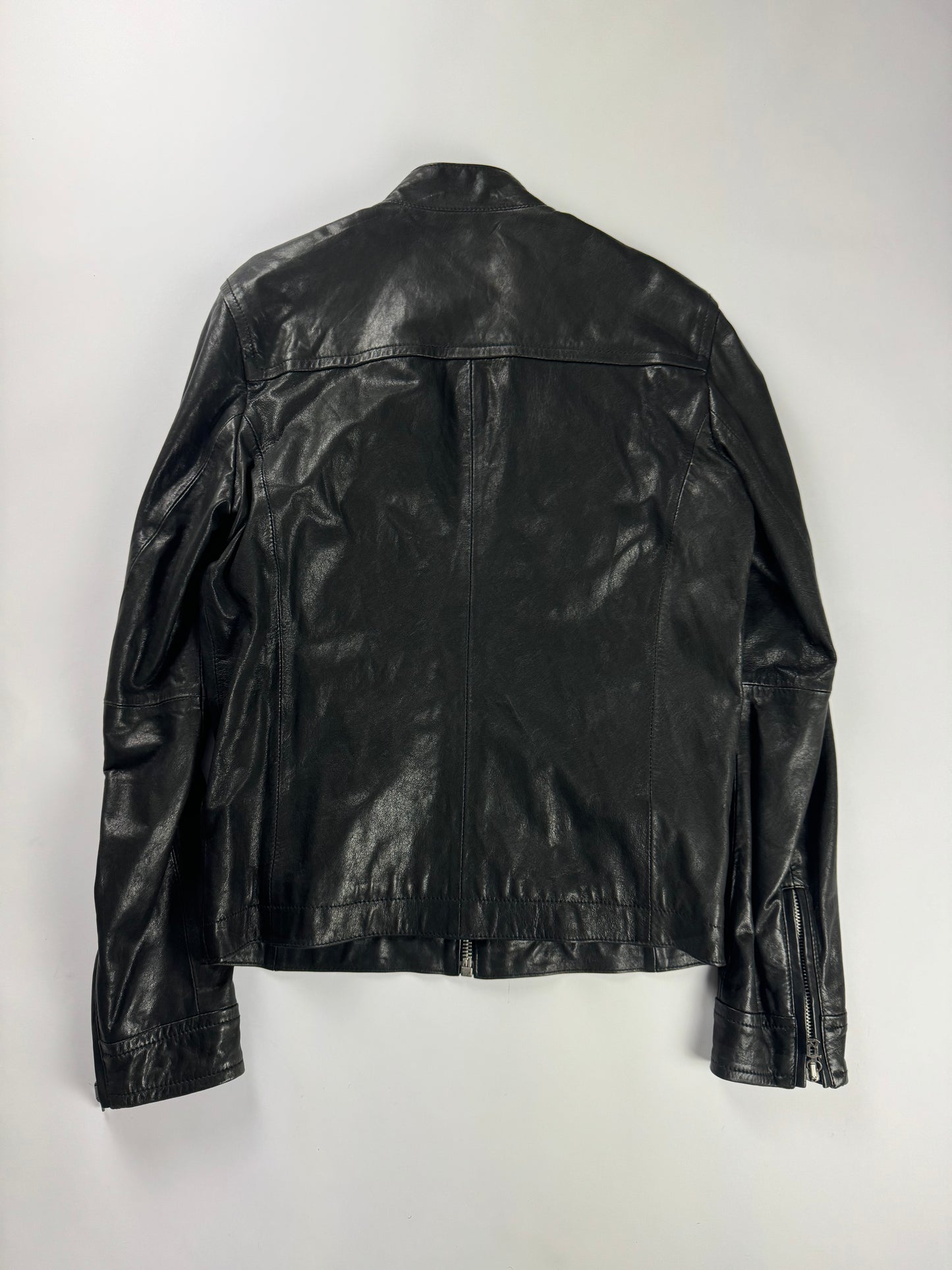 John Galiano Dark Shadow Leather Jacket 2010s - M