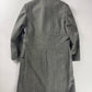 Gucci Grey Wool Leather Belt Collar Long Coat FW 2000 - M