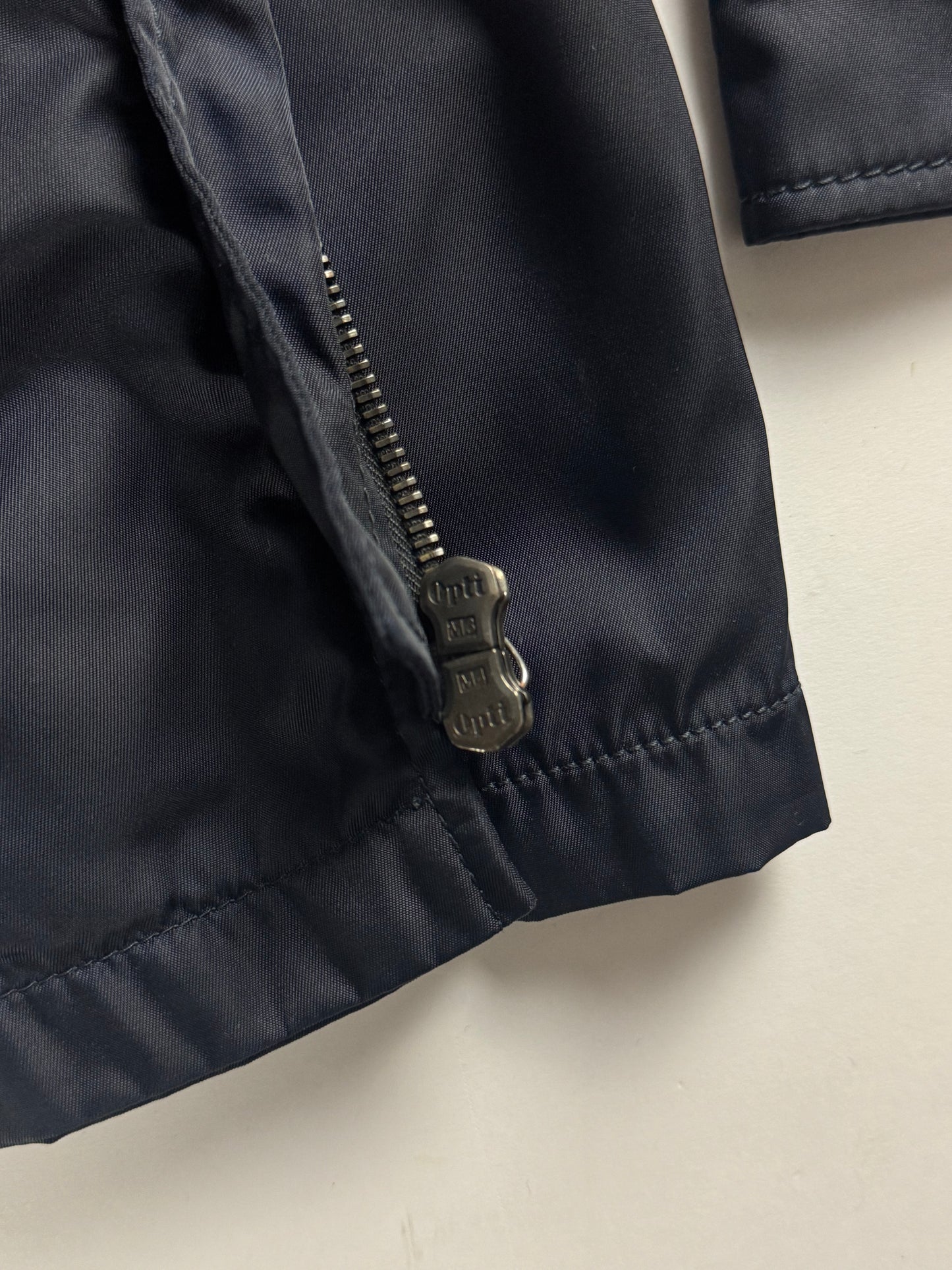 Prada Uniform Navy Double Zip Officer Minimalist Trucker Jacket FW 2011 - M