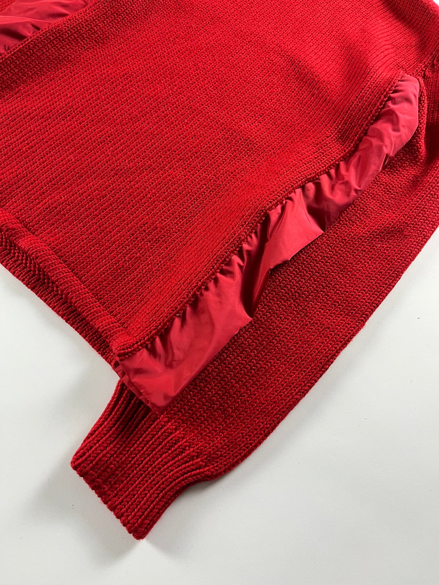 Prada Linea Rossa Red Turtleneck Knitwear SS 2000 - S