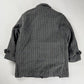 Prada Grey Houndstooth Patch Pockets Wool Oversized Coat FW 2003 - L