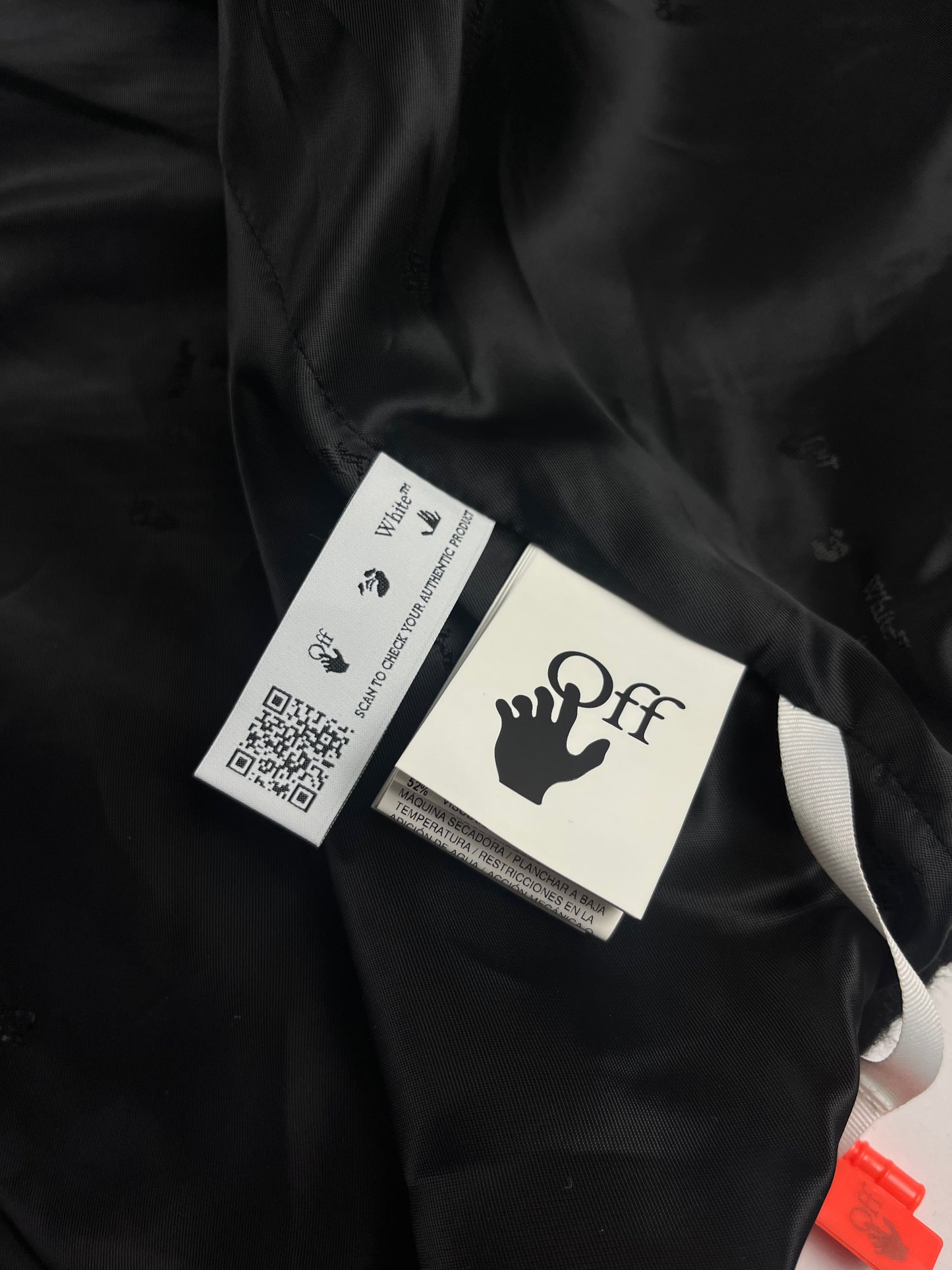 Off-White Intarsia Graffiti Logo Wool Coat SS 2023 - M