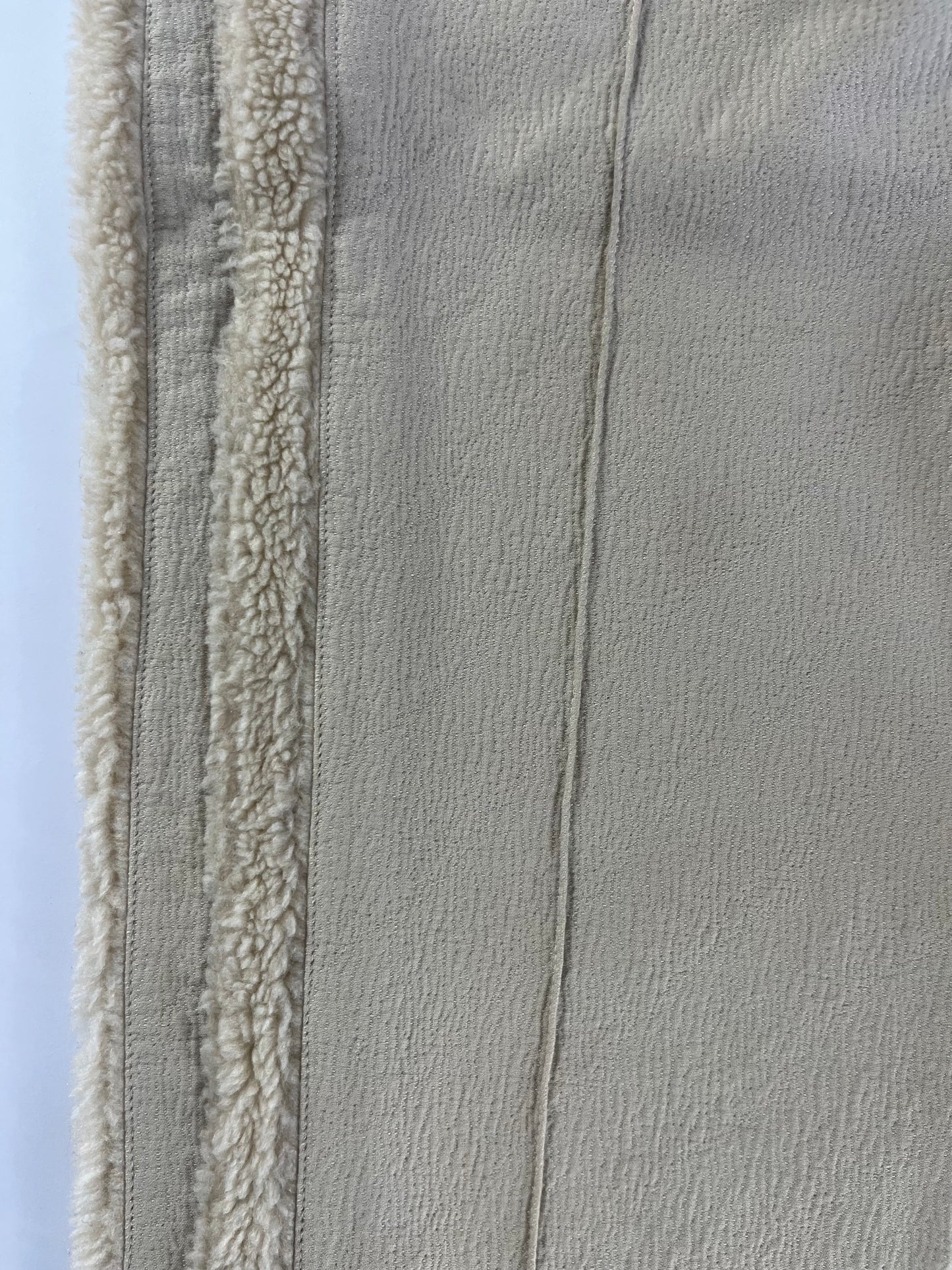 Paradoxe Paris Cream teddy Fur Jogger Pants - M