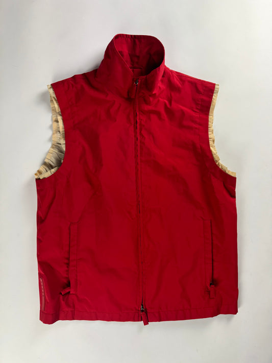 Prada Linea Rossa Gore Tex Red Nylon Vest SS 2000 - L