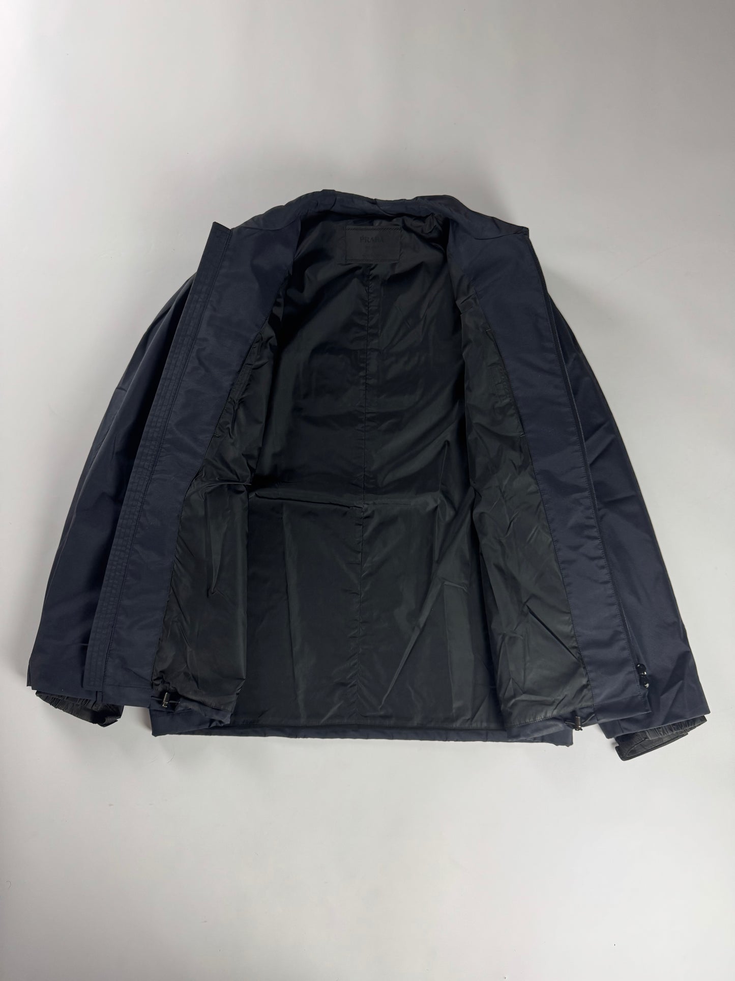 Prada Navy Nylon Double Zip Technical Jacket SS 1998 - L
