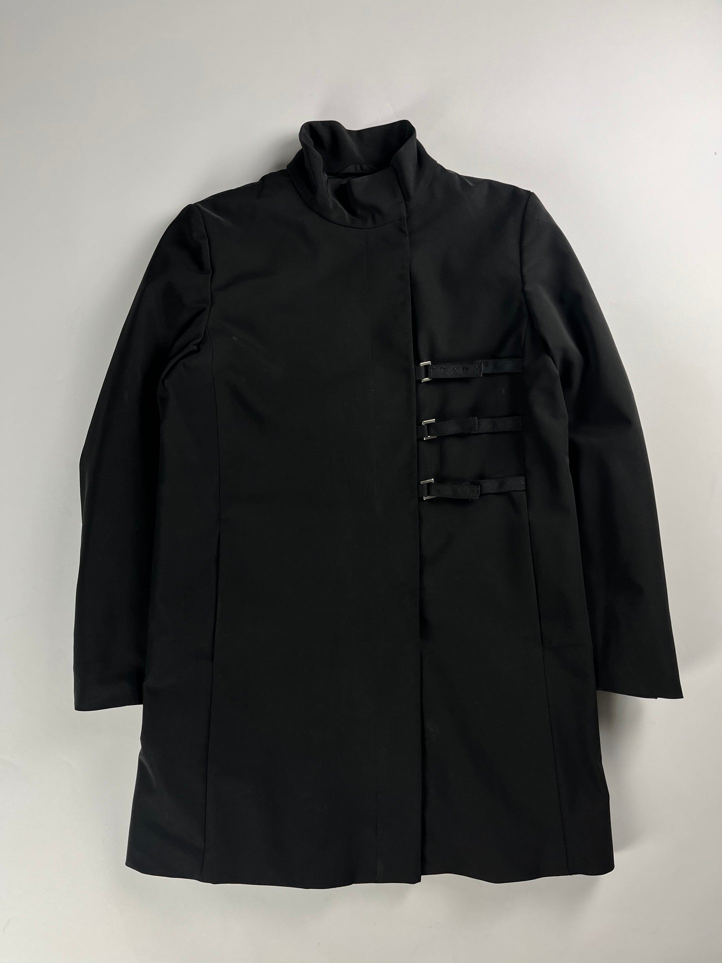 Prada Strapped Belted Nylon Coat FW 1999 - S