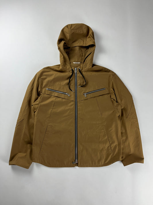 Hermès Sample Camel Hooded Windbreaker Jacket FW 2021 - M