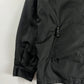 Prada Minimalist Black Nylon Double Zip Hooded Jacket 2000s - S