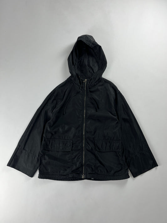 Prada Black Capo Windbreaker Jacket 2000s - S