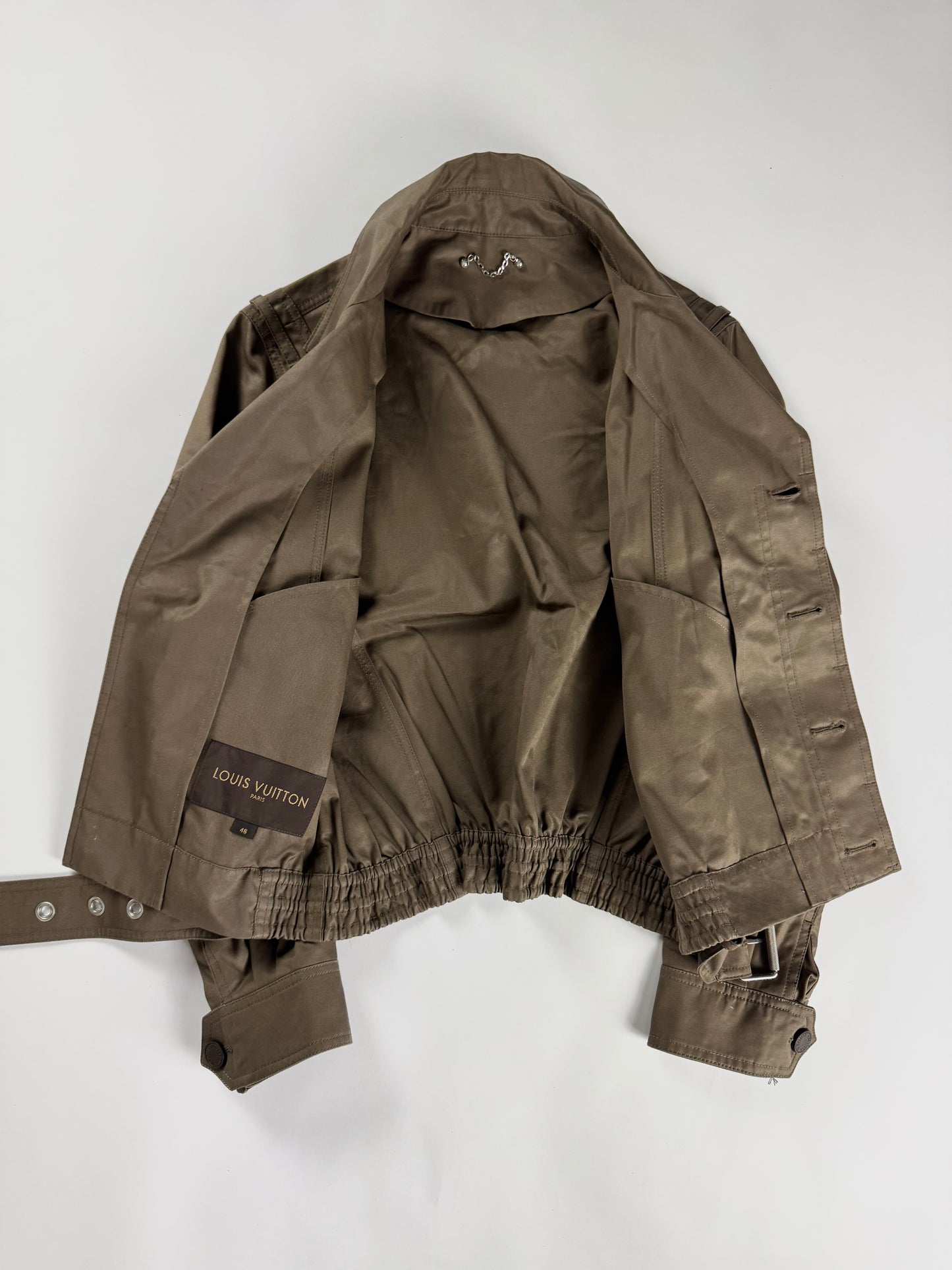 Louis Vuitton Sample Safari Perfecto Exotic Ostrich Leather Jacket SS 2017 - M