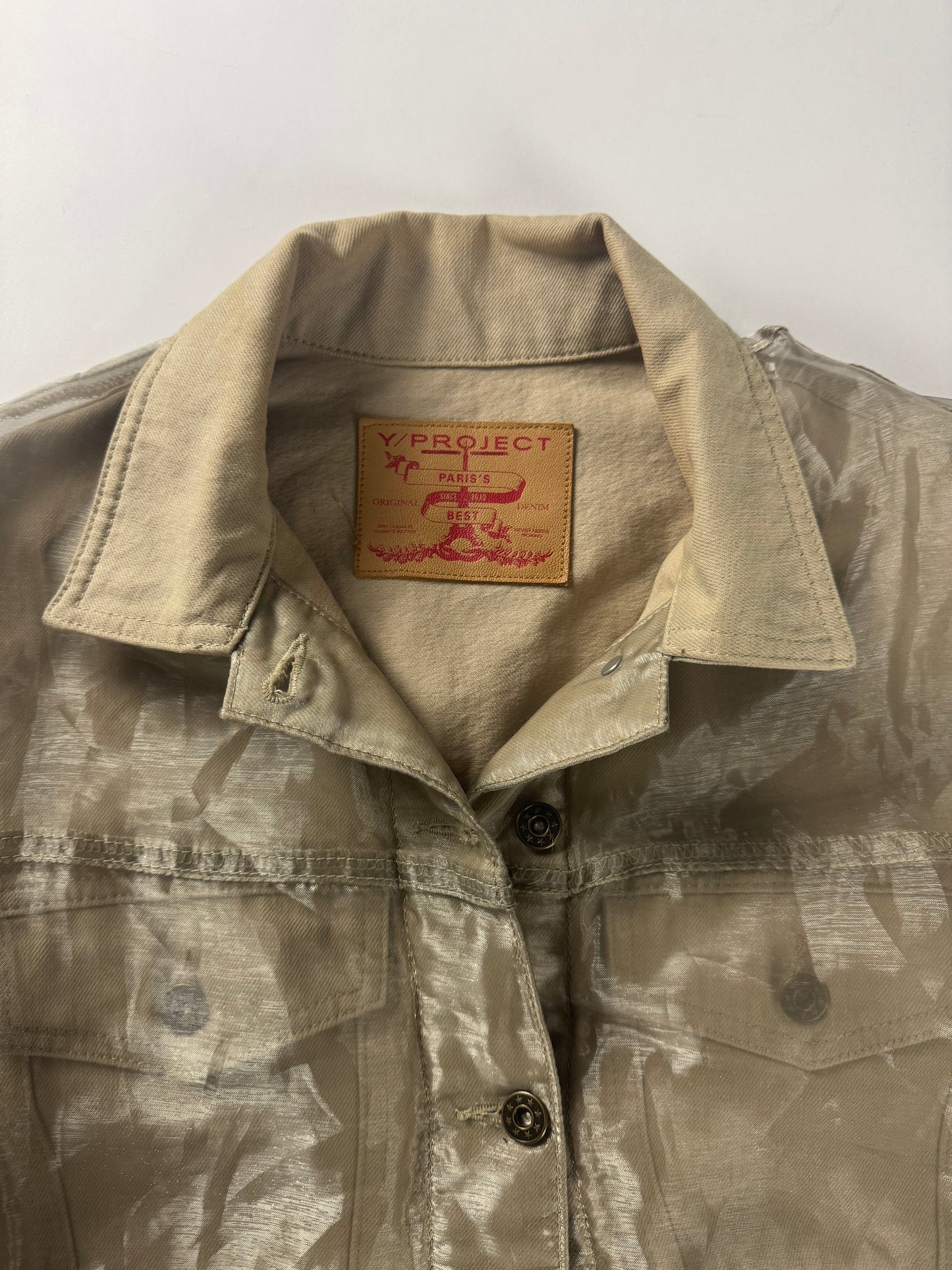 Y/Project Sample Illusion Translucent Organza Trucker Jacket FW 2018 - S