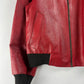 Prada Premium Red Leather Bomber Jacket FW 2000 - L