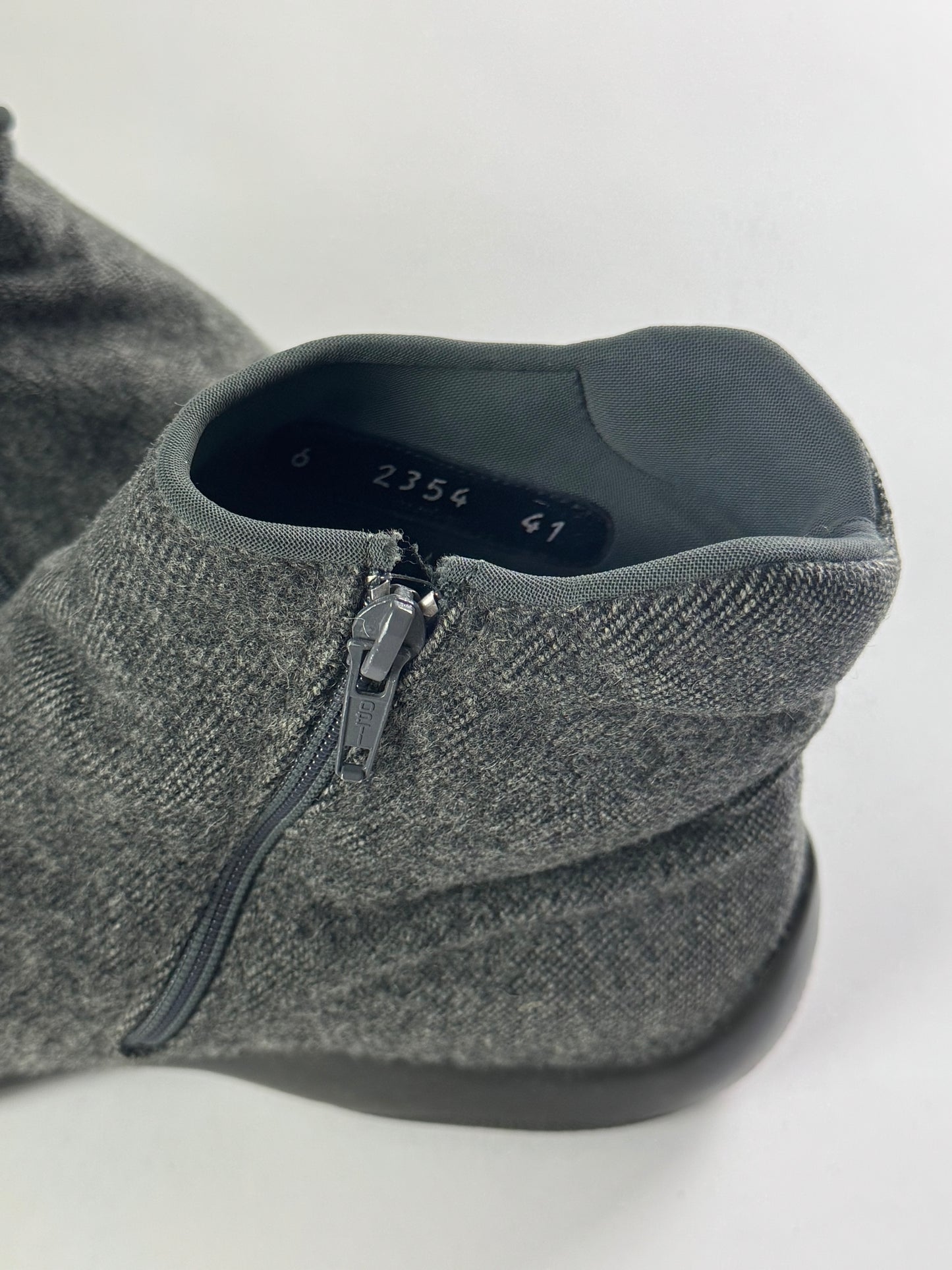 Prada Linea Rossa Grey Shadow Sole Mid Boots FW 1999 - 41 IT/42 EU