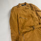 Gucci Orange Suede Zipper Belted Jacket 2000s - S