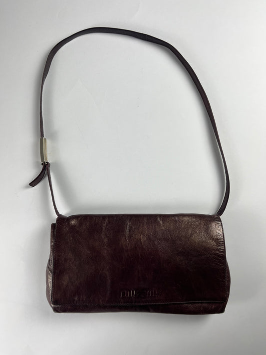 Miu Miu Leather Shoulder Bag - OS