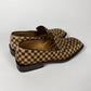 Louis Vuitton "Damier Sauvage" Printed Calfskin Ponyhair Square Toe Loafers FW 1999 - 44 EU