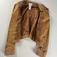Celine Camel Faded Leather Button Up Rider Jacket 2000s - M