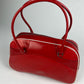 Prada Red Leather Bowling Bag SS 2000 - OS