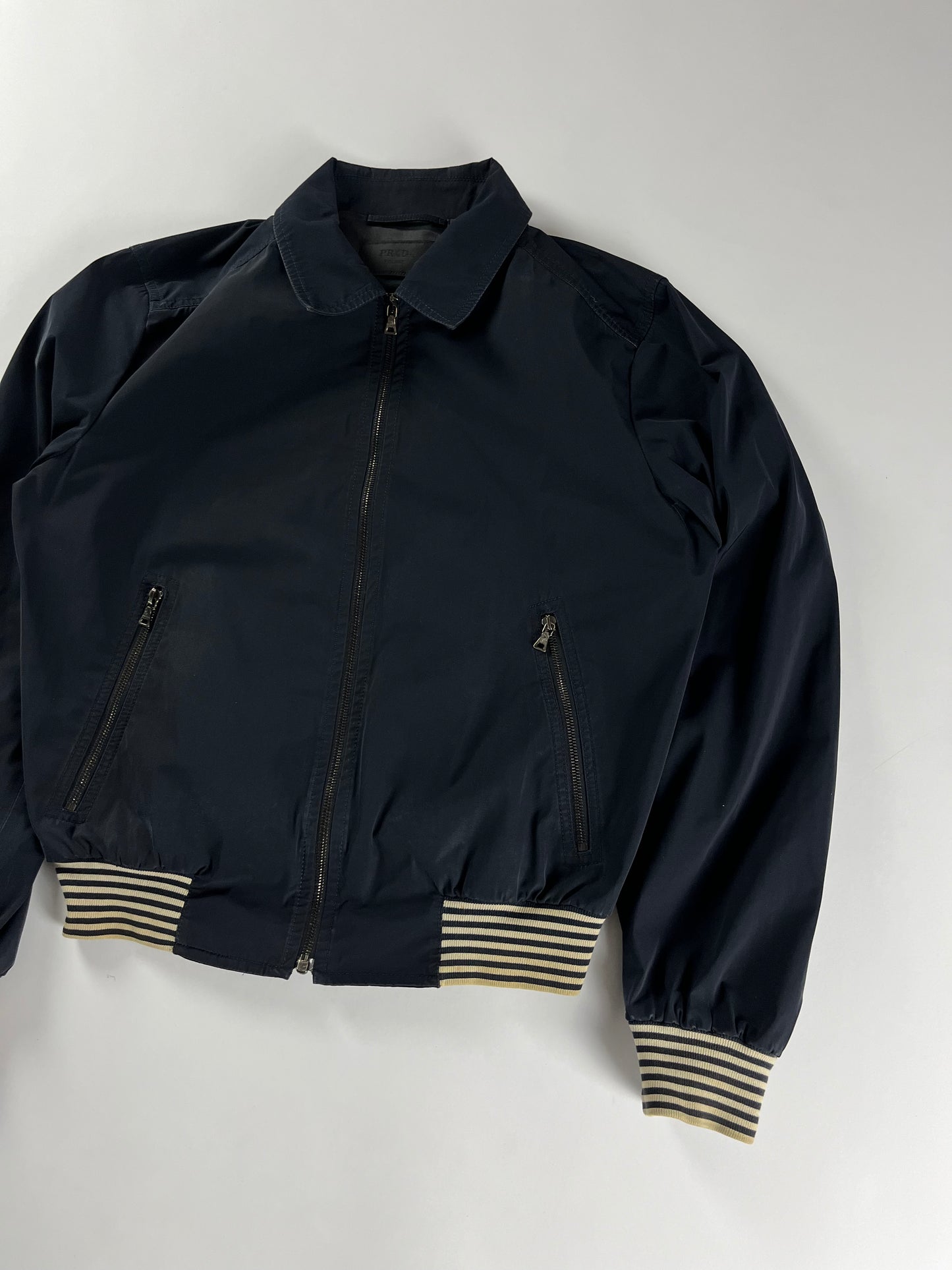 Prada Navy Marina Nylon Bomber jacket FW 2008 - M