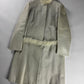 Prada White Heaven Fur Trimmed Pony Hair Leather Coat 1990s - S