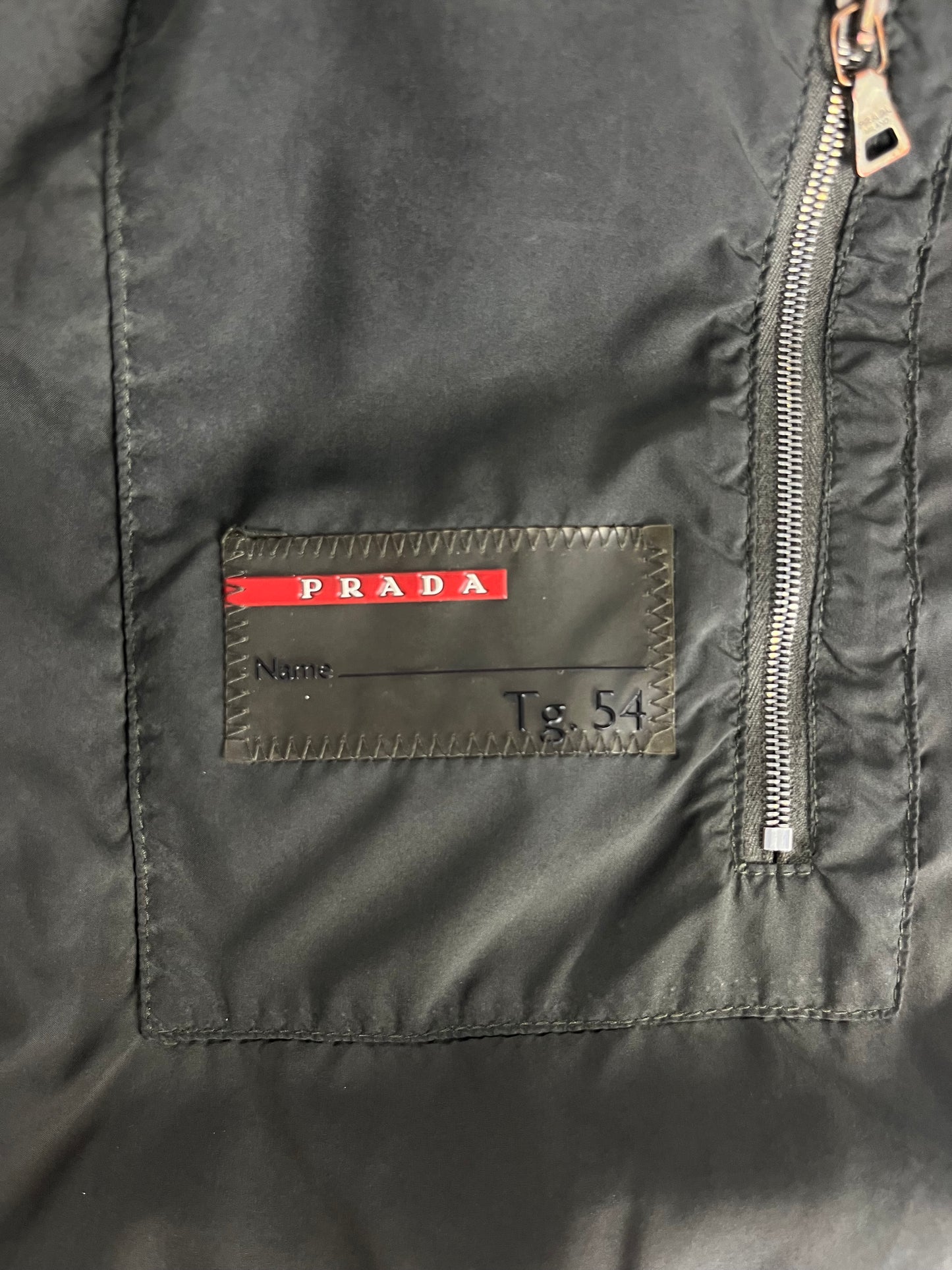 Prada Ribbed Trim Touch Puffer Down Jacket FW 2006 - L