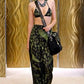 Prada Green Gradient Printed Shift Tailored Pants Resort 2009 - S