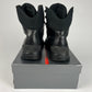 Prada Black Leather Combats High Boots FW 1998 - 41 EU