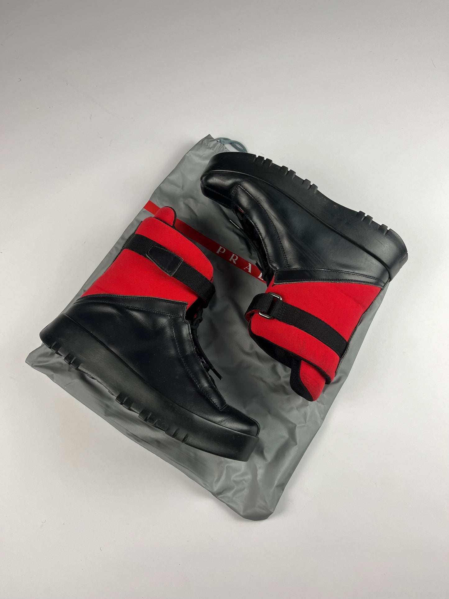 Prada Linea Rossa Strapped High Boots FW 1999 - 36,5 IT/ 37,5 EU