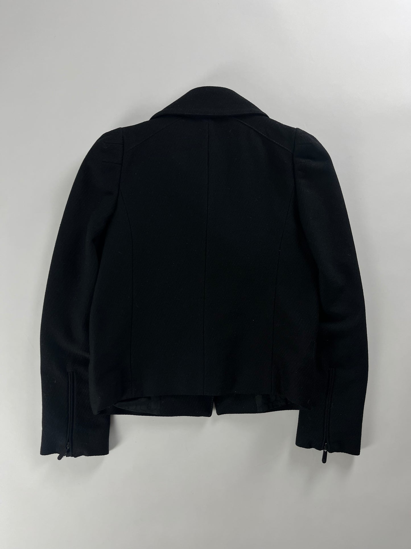 Gucci Black Premium Wool Asymmetrical Jacket FW 2007 - S