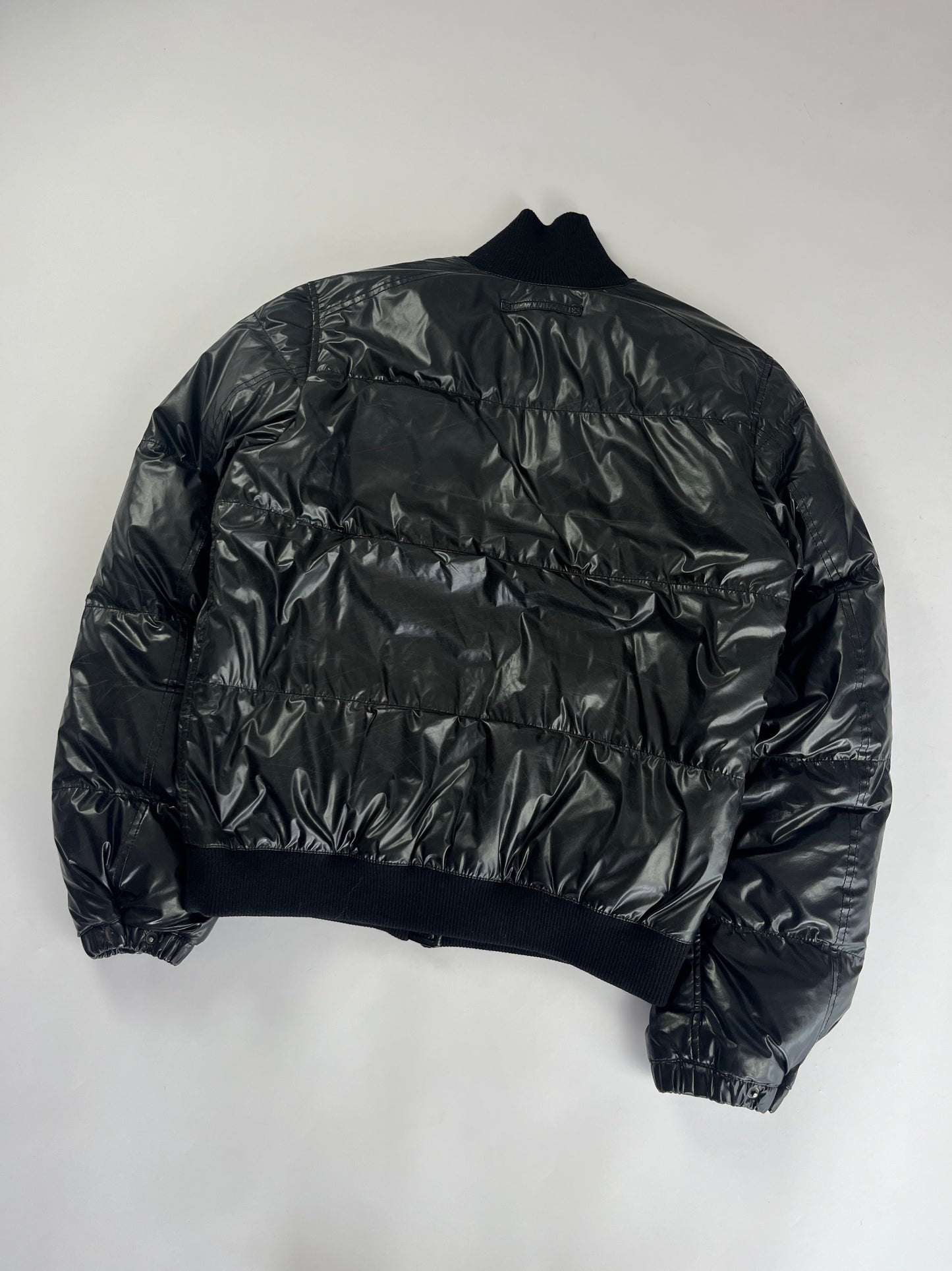 Prada Bright Black Nylon Puffer Jacket FW 2007 - M