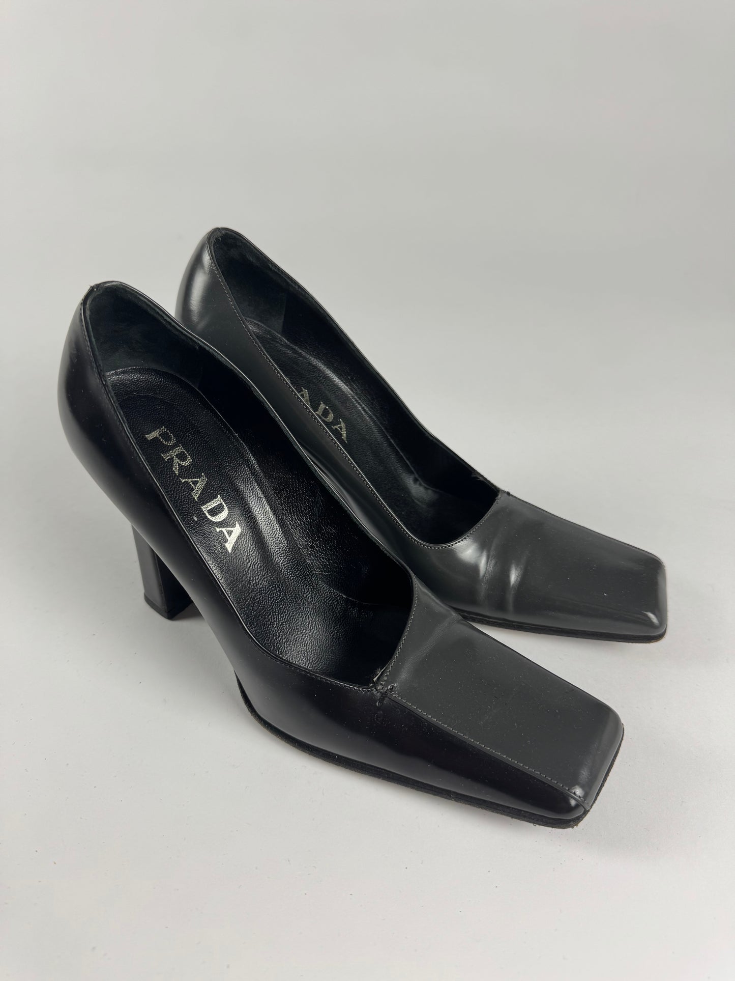 Prada Shadow Two Tones Leather Heels FW 1998 - 36,5 IT/37,5 EU