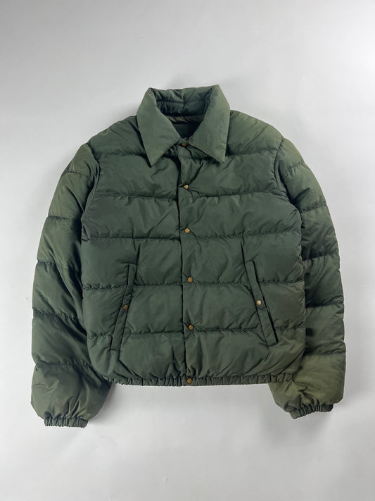 Miu Miu Green Nylon Puffer Jacket 2000s - S