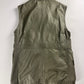 Louis Vuitton Sample Utility Army Calfskin Leather Kaki Sleeveless Jacket FW 2016 - M