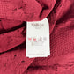 Louis Vuitton Dentelle Burgundy Red Distressed Lace Knit Crewneck Sweater FW 2016 - S