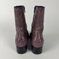 Prada Purple Python Leather Boots FW 2000 - 40 IT/40,5 EU