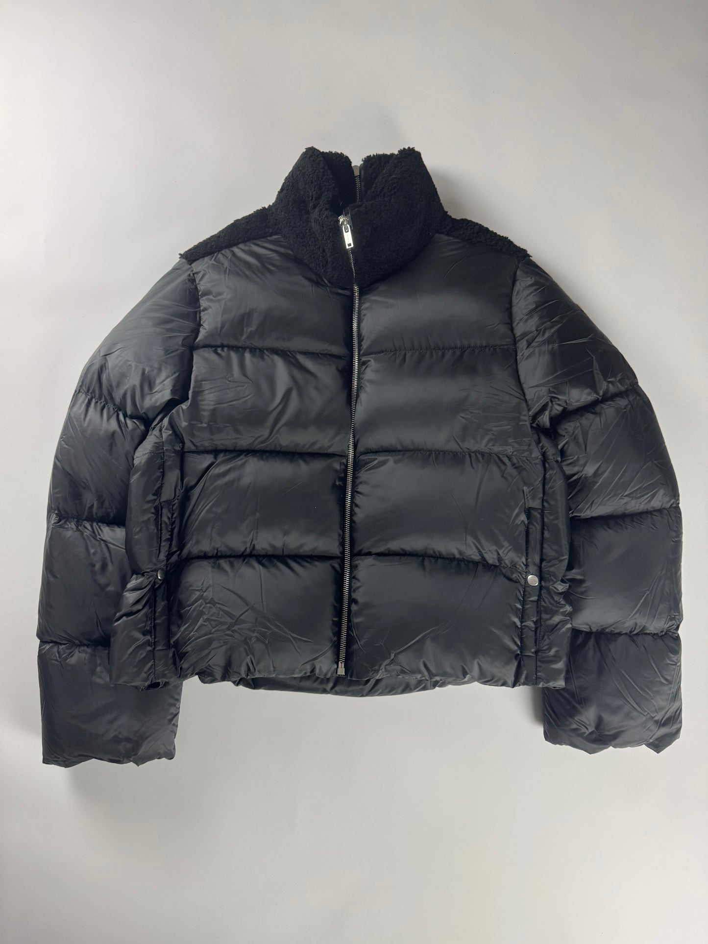 Rick Owens x Moncler DRKSHDW Cyclopic Shearling Down Puffer Jacket FW 2020 - M