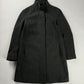 Prada Smoke Charcoal Wool Funnel Neck Coat FW 1998 - S