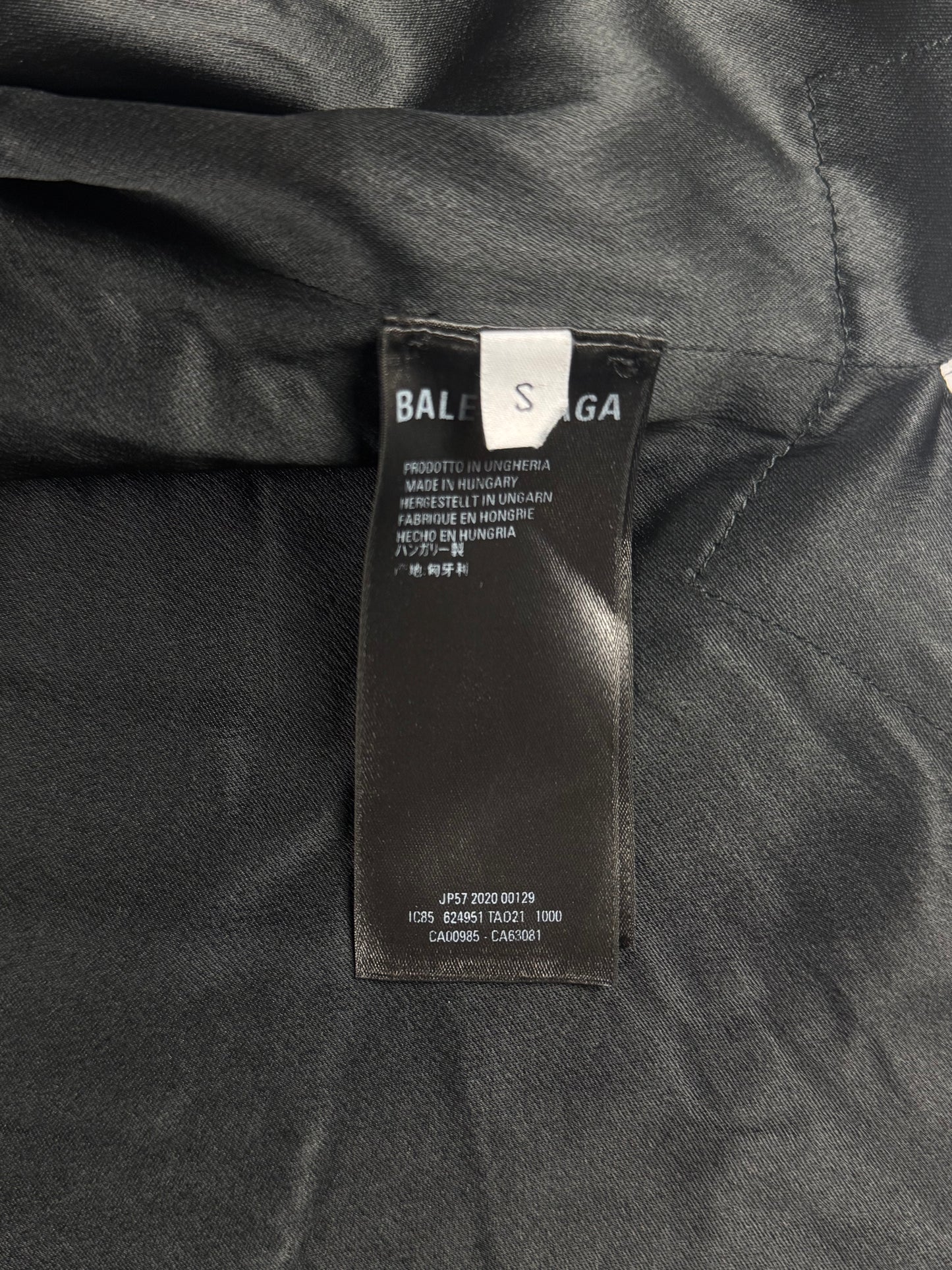 Balenciaga BB Tracksuit Bomber Zipper Jacket SS 2020 - S