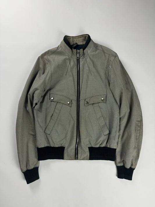 Dior Homme Kris Van Assche Ribbed Silk Rider Jacket SS 2008 - M