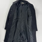 Prada Black Virgin Wool Elegant Coat 2000s - S