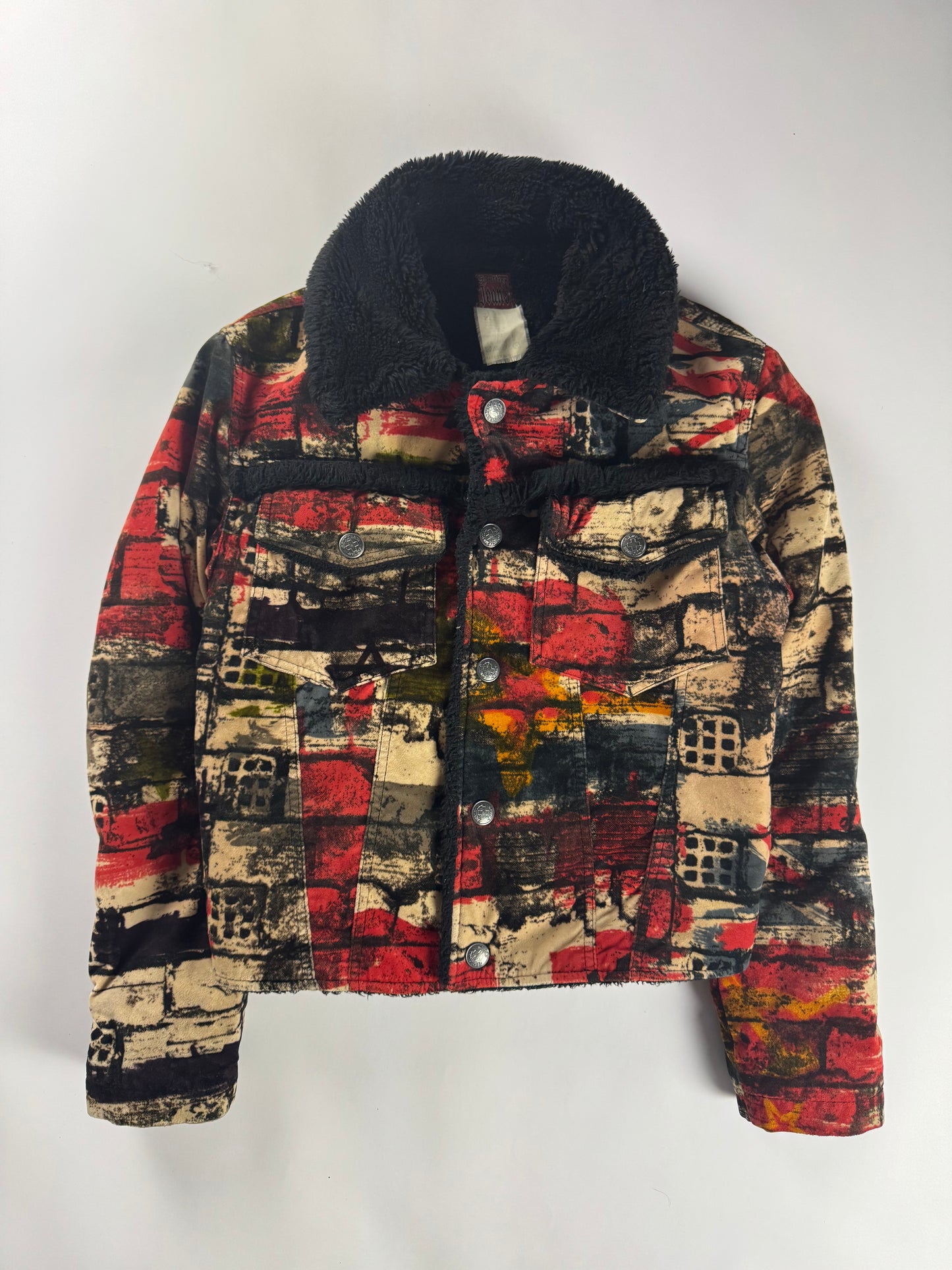 Jean Paul Gaultier Flag Print Punk Anarchy Jacket FW 1997 - M