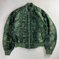 Dior Cactus Jack Sample Greenlight Snakeskin Pattern Bomber Jacket SS 2022 - M