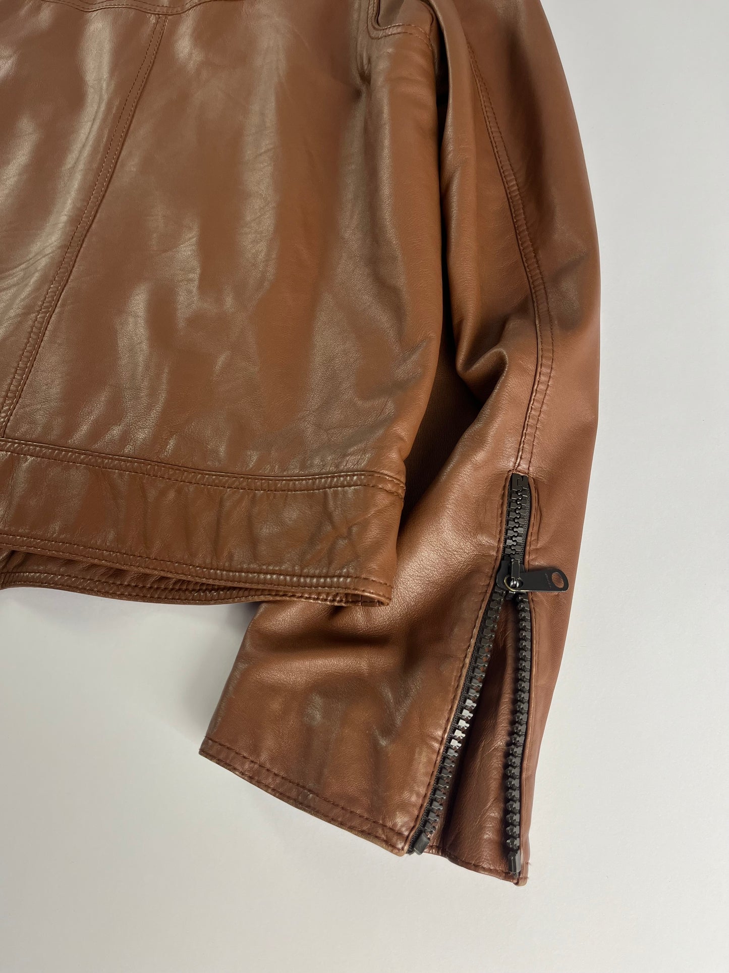 Dior Homme T-Pocket Brown Leather Jacket FW 2005 - L